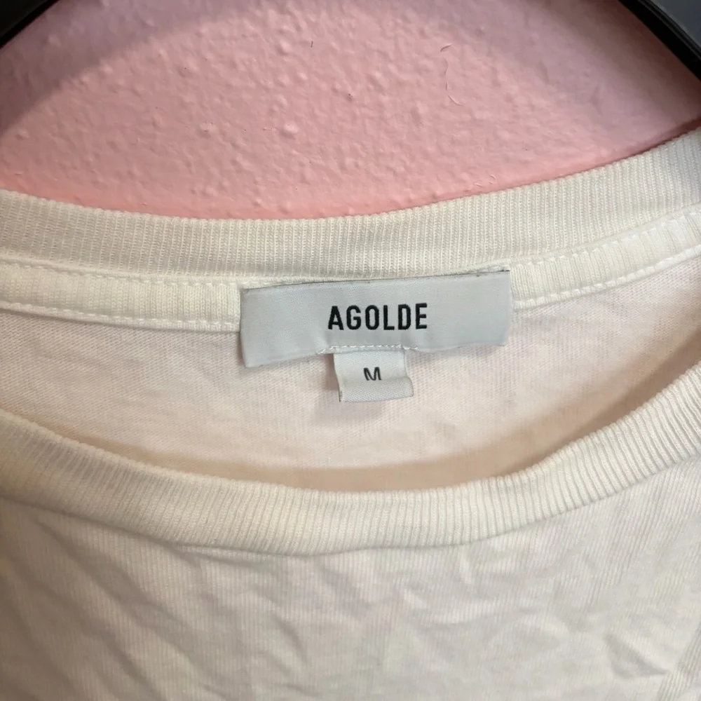 Agolde LONG LINE ADINE TEE IN BLONDE MEDIUM - Picture 4 of 5